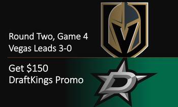 $150 DraftKings NHL Promo for Golden Knights vs. Dallas Stars