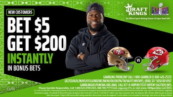 $200 DraftKings promo code includes LBJ bet match and JJ boost: Today’s Super Bowl odds and predictions