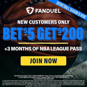 $200 in bonuses and 3 months of NBA League Pass on FanDuel