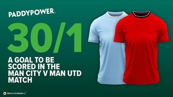 30-1 for a goal to be scored: Man City v Man United Premier League bet