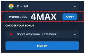 4rabet Promo Code for India is 4MAX: Get up to ₹60,000