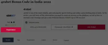 4rabet Promo Code in India 2024: Get up to 60,000 INR