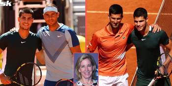 Chris Evert looks forward to Carlos Alcaraz facing Rafael Nadal and Novak Djokovic in "incredibly electric" matches with French Open approaching