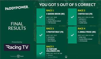 7 Paddy Power punters scoop share of €/£25k in Paddy's Pick 5