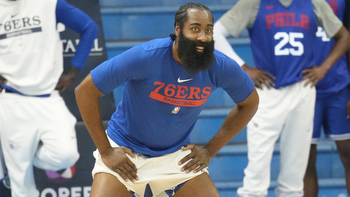 76ers' James Harden reports for uneventful first practice of training camp despite active trade request