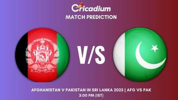 AFG vs PAK Match Prediction Afghanistan v Pakistan in Sri Lanka 2023, 1st ODI