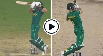 Aiden Markram Upper Cuts Haris Rauf For Six With Both Feet Off The Ground