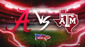 Alabama-Texas A&M prediction, odds, pick, how to watch
