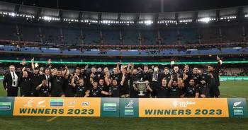 All Blacks rout Australia in Melbourne to seal a third consecutive Rugby Championship