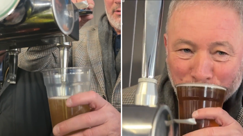 Ally McCoist spotted pouring pints at Cheltenham Festival as punter says Rangers legend 'couldn't have done much worse'
