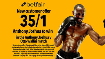 Anthony Joshua vs Otto Wallin odds: Get 35/1 for AJ to win TONIGHT'S fight with Betfair