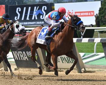 Arabian Lion Stalks, Pounces to G1 Woody Stephens Score