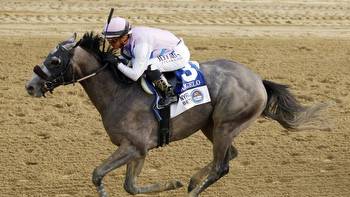 Arcangelo’s late push earns win in 155th Belmont Stakes