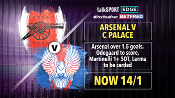 Arsenal v Crystal Palace 14/1 #PYP: Arsenal 1.5 corners, Odegaard to score, Martinelli 1+ SOT, Lerma carded