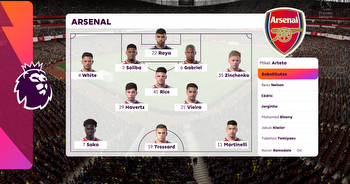 Arsenal vs Burnley simulated to get a Premier League score prediction