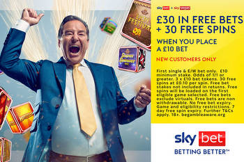 Arsenal vs Sporting offer: Bet £10 on Europa League get £30 in free bets + 30 Free Spins with Sky Bet