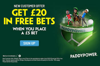 Aston Villa v Brighton offer: Bet £5 and get £20 in free bets with Paddy Power