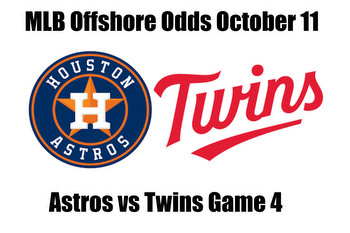 Astros vs Twins Game 4 ALDS MLB Offshore Betting Odds, Preview