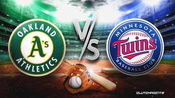 Athletics-Twins prediction, odds, pick, how to watch