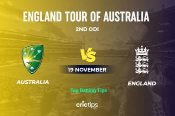 AUS vs ENG Betting Tips & Who Will Win The 2nd ODI Of Australia vs England