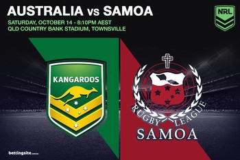 Australia Kangaroos v Toa Samoa Rugby League Preview & Tips