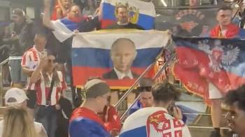 Australian Open: Fan holding Putin flag chants 'Russia Serbia' after Novak Djokovic match questioned by police