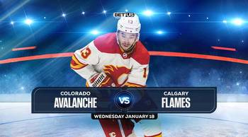 Avalanche vs Flames Prediction, Stream, Odds and Picks Jan 18