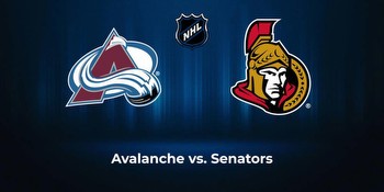 Avalanche vs. Senators: Odds, total, moneyline
