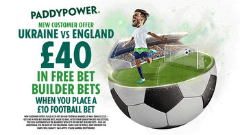 Back our Ukraine vs England Bet Builder which has been BOOSTED to 22/1 by Paddy Power