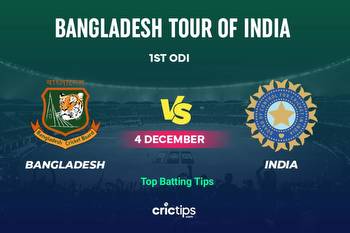 Bangladesh vs India Betting Tips & Who Will Win 1st ODI