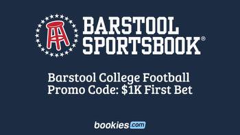 Barstool Sportsbook CFB Promo Code: $1K New User Bonus For Week 1