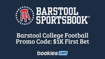 Barstool Sportsbook College Football Promo Code: $1K First Bet For Week 1