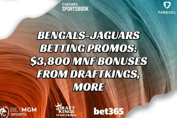 Bengals-Jaguars Betting Promos: $3,800 MNF Bonuses From DraftKings, More