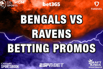 Bengals-Ravens Betting Promos: Grab $4,050 Bonuses From ESPN Bet, DraftKings, Caesars, More