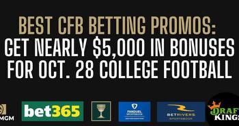 Best college football betting sites and promos For Oct. 28