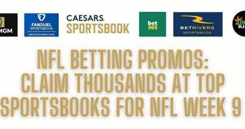 Best NFL Betting Promos & NFL Betting Apps for Week 9