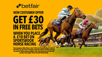 Bet £10 get £30 free bets on racing multis on Betfair