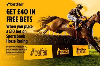 Bet £10 get £40 free bets on Boxing Day racing multis with Betfair