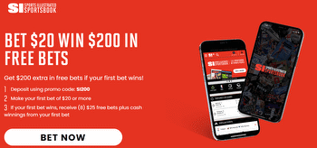 Bet $20 Win $200 New User Bonus Code @ SI Sportsbook