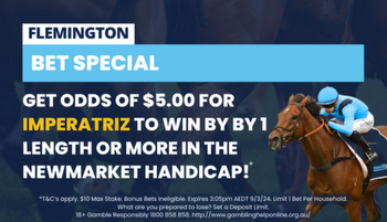 Bet Special for Imperatriz to Win by 1 Length or more in the the Newmarket Handicap!