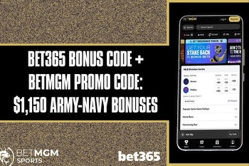 Bet365 Bonus Code + BetMGM Promo Code: Get $1,150 Army-Navy Bonuses