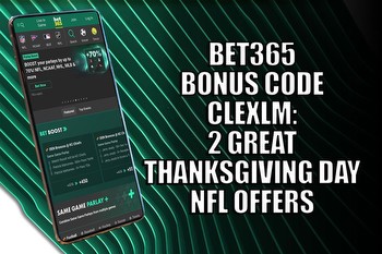 Bet365 bonus code CLEXLM: 2 great Thanksgiving Day NFL offers
