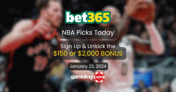 bet365 Bonus Code GAMBLING: Pick $150 or $2K for NBA Picks Today