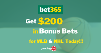 Bet365 Bonus Code Unlocks $200 GUARANTEED for MLB, NHL 06/05