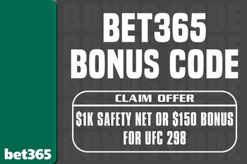 Bet365 bonus code: Use a $1K safety net or $150 bonus for UFC 298