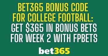 Bet365 college football bonus code: $365 bonus with FPBETS