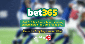 Bet365 Kentucky Pre-Launch Bonus Code: Get Up to $50 for TNF + $365 In Bonus Bets