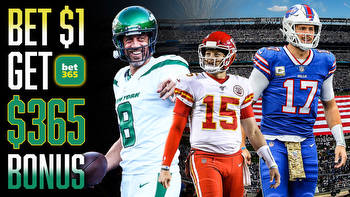 bet365 NFL Sportsbook Promo: Bet $1, Get $365 Sign-Up Bonus