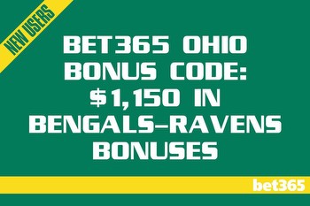 Bet365 Ohio bonus code: Choose from $1,150 in Bengals-Ravens bonuses