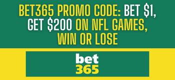 bet365 promo code for NFL Week 9: Bet $1, Get $200, win or lose